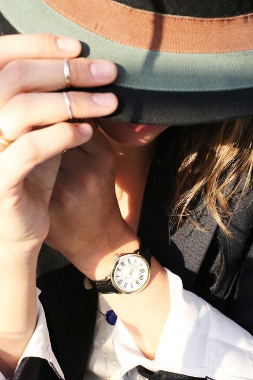 hiding under a hat